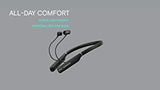 EPOS | SENNHEISER Adapt 460 (1000204) - Dual-Sided, Dual-Connectivity, Wireless, Bluetooth, ANC in-Ear Neckband Headset | for Mobile Phone &amp; Softphone | UC Optimized (Black) UC optimized - no BTD dongle
