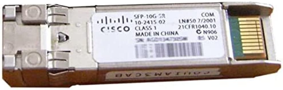 Cisco 10GBASE-SR S-Class SFP Module for 10 Gigabit Ethernet Deployments, Hot Swappable, 5-Year Standard Warranty (SFP-10G-SR-S=)