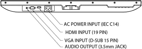 Planar systems Planar 27" Wide Black FHD LED LCD Monitor, VGA, HDMI, Narrow bezels. No VGA Cable Included.