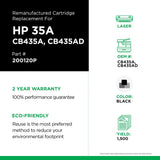 Clover imaging group Clover Remanufactured Toner Cartridge Replacement for HP CB435A (HP 35A) | Black