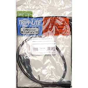 Tripp Lite Heavy-Duty Power Cord, 15A, 14AWG (IEC-320-C19 to IEC-320-C14) 6-ft.(P047-006),Black
