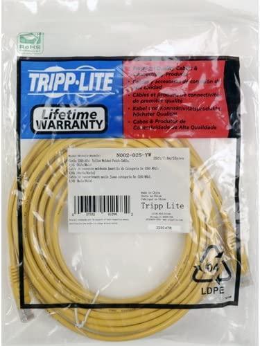 Tripp Lite Cat5e 350MHz Molded Patch Cable (RJ45 M/M) - Yellow, 14-ft.(N002-014-YW) 14 feet Yellow