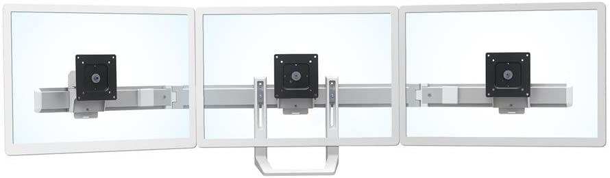 Ergotron 98-009-216 HX Triple Monitor Bow Kit in White for 2-10.2 lbs Monitors