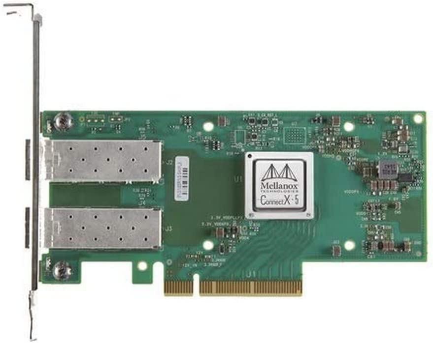 Mellanox ConnectX-5 EN Network Adapter PCI Express 3.0 x8 Gb Ethernet 10 Gb Ethernet 25 Gb Ethernet Green/Silver (MCX512A-ACAT)