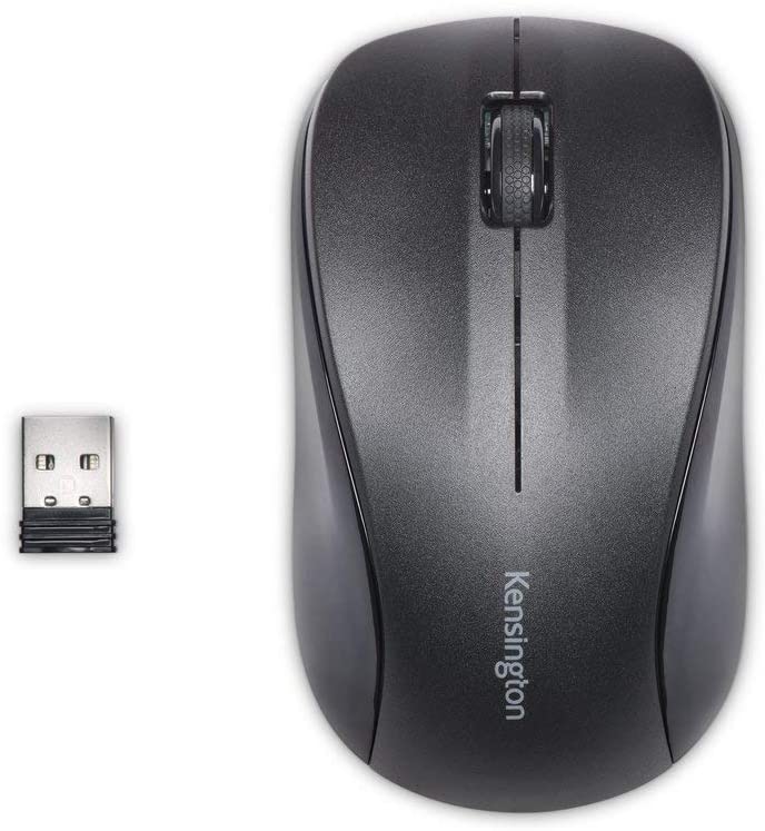 Kensington Silent Mouse-for-Life Wireless USB Mouse - Black (K72392US)