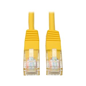 Tripp Lite Cat5e 350MHz Molded Patch Cable (RJ45 M/M) - Yellow, 3-ft.(N002-003-YW) 3 feet Yellow