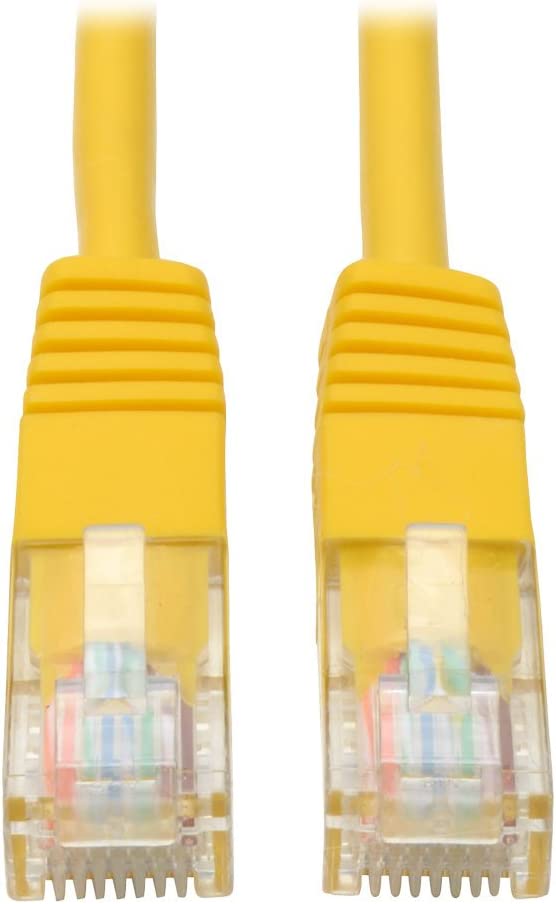 Tripp Lite Cat5e 350MHz Molded Patch Cable (RJ45 M/M) - Yellow, 14-ft.(N002-014-YW) 14 feet Yellow