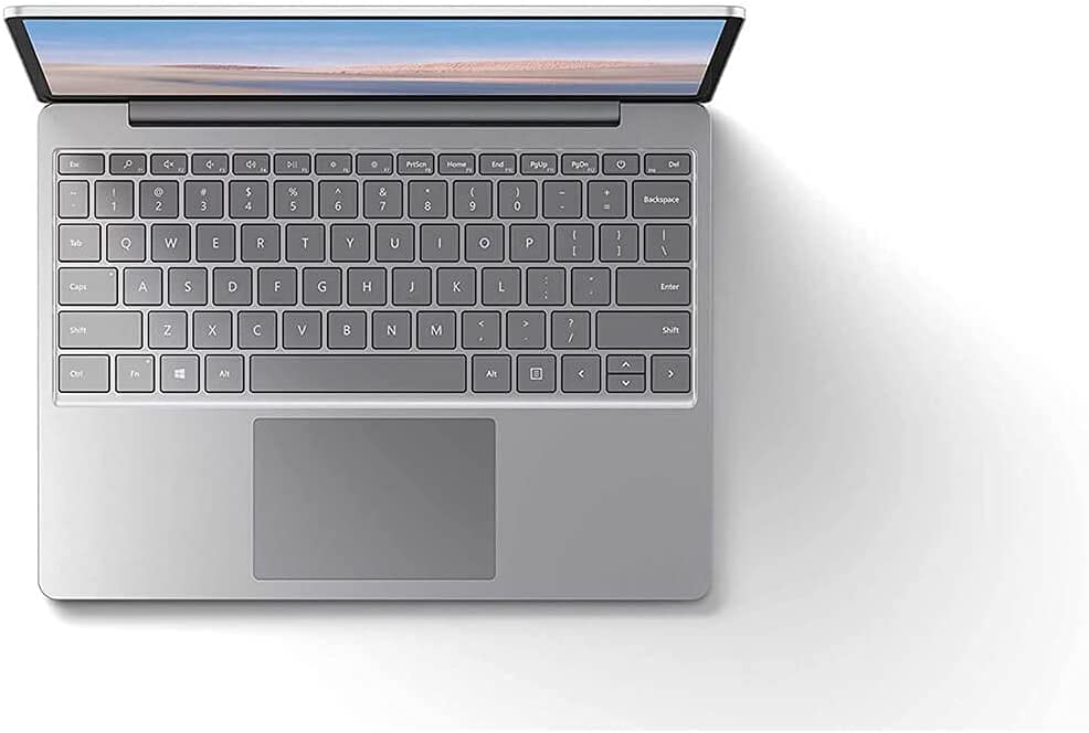 Microsoft Surface Laptop Go 12.4" Touchscreen Laptop PC, Intel Quad-Core i5-1035G1, 4GB RAM, 64GB eMMC, Webcam, Win 10 Pro, Bluetooth, Online Class Ready - Platinum Windows 10 Pro