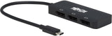Tripp Lite USB-C Three-Monitor DisplayPort Adapter, Windows &amp; MacBook Pro, 8K @ 30Hz 4:4:4 Single Output, 4K @ 60Hz 4:4:4 Single/30Hz Dual, HDCP 2.2, HDR, 1.4 Alt Mode, 3-Year Warranty (U444-3DP-MST)