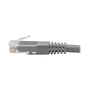 Tripp Lite Cat6 Cat5e Gigabit Molded Patch Cable RJ45 M/M 550MHz Gray 3ft 3' (N200-003-GY) 3 ft. Gray