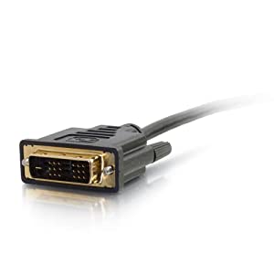 C2g/ cables to go C2G DVI to HDMI Cable, HDMI Adapter, DVI-D Male to HDMI Male, 1080p, Gold Plated for PS4 &amp; PS3, 1.6 Feet (0.5 Meters), Black, Cables to Go 42513