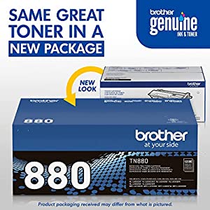 Brother Genuine Super High Yield Toner Cartridge, TN880, Replacement Black Toner, Page Yield Up To 12,000 Pages, Amazon Dash Replenishment Cartridge TN880 Black Toner