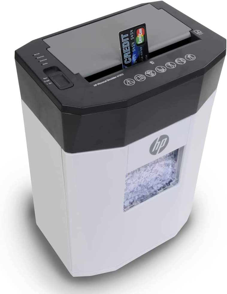 Royal HP AF809 Microcut Shredder. Small Size Perfect for Home Office use. Autofeed 80 Pages &amp; 9 Manual, Paper, Staples, and Credit Cards, Professional Grade, Maximum Security Shredding.