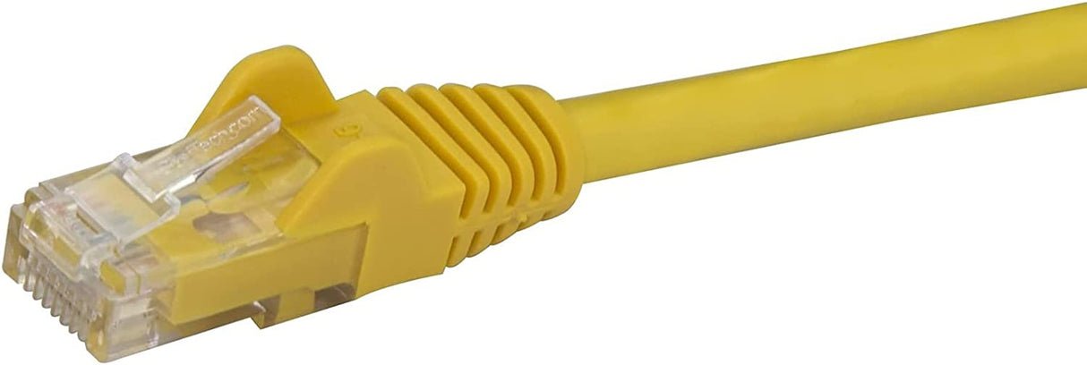 StarTech.com 7ft CAT6 Ethernet Cable - Yellow CAT 6 Gigabit Ethernet Wire -650MHz 100W PoE RJ45 UTP Network/Patch Cord Snagless w/Strain Relief Fluke Tested/Wiring is UL Certified/TIA (N6PATCH7YL) Yellow 7 ft / 2.1 m 1 Pack