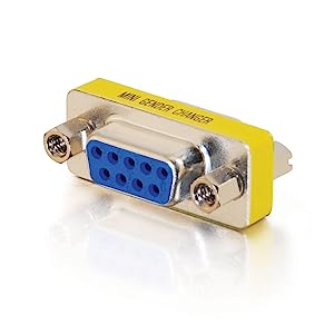 C2g/ cables to go C2G 02781 DB9 F/F Serial RS232 Mini Gender Changer/Coupler, Nickel