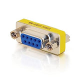 C2g/ cables to go C2G 02781 DB9 F/F Serial RS232 Mini Gender Changer/Coupler, Nickel