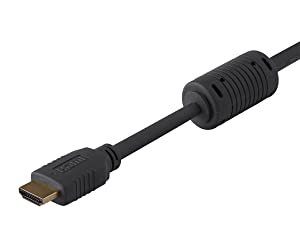 Monoprice HDMI High Speed Cable - 6 Feet - Black, 4K@60Hz, HDR, 18Gbps, YUV 4:4:4, 28AWG - Select Series