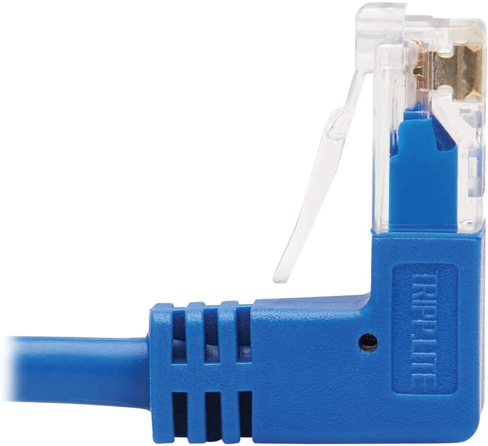 Tripp Lite Up/Down Angle Cat6 Ethernet Cable, Gigabit Molded Slim UTP Network Patch Cable, Blue, 3 ft. (N204-S03-BL-UD) Up/Down Angle 3-ft.