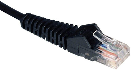 Tripp Lite Cat5e 350MHz Snagless Molded Patch Cable (RJ45 M/M) - Black, 3-ft.(N001-003-BK) 3 Feet Black
