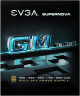 EVGA SuperNOVA 750 GM, 80 PLUS Gold 750W, Fully Modular, ECO Mode with FDB Fan, 10 Year Warranty, Includes Power ON Self Tester, SFX Form Factor, Power Supply 123-GM-0750-X1 750W GM Power Supply