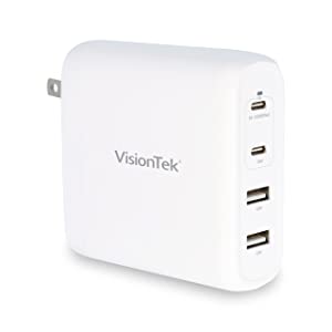 VisionTek 100W GaN II Power Adapter - 2X USB-C / 2X USB-A - 901537