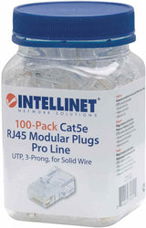 Intellinet network solutions ICI790512 - INTELLINET 790512 CAT-5E 3-Prong Modular Plugs, 100 pk