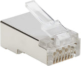 Tripp Lite Ca6 RJ45 Pass-Through FTP Modular Plug 50 Pack (N232-050-FTP)