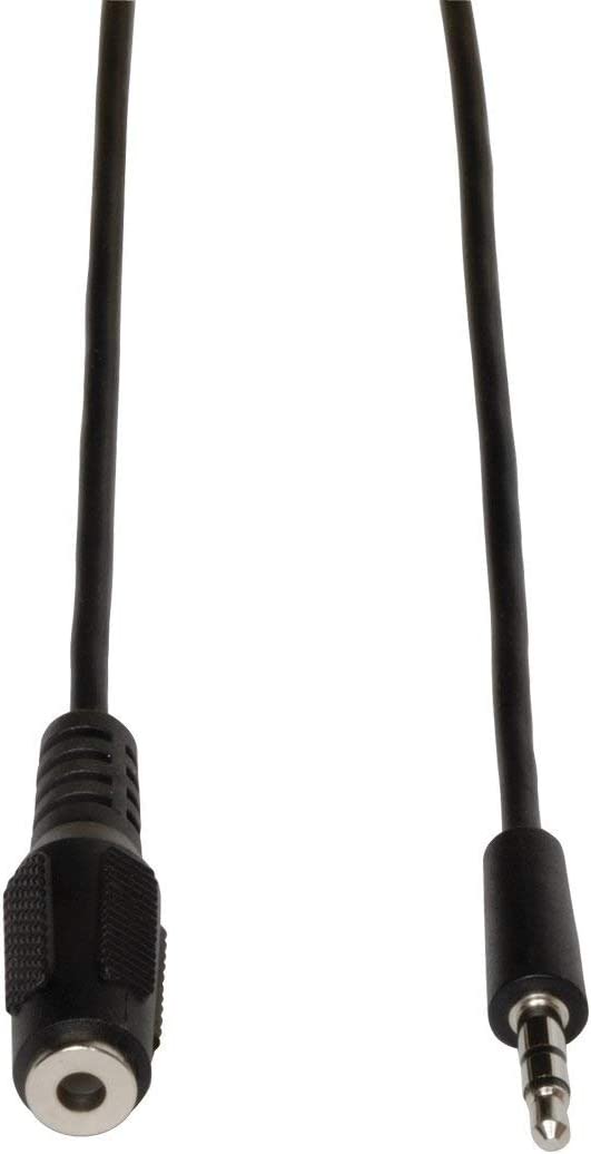 Tripp Lite 3.5mm Mini Stereo Audio Extension Cable for Speakers and Headphones (M/F), 25-ft.(P311-025) 25-feet