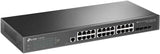 TP-Link TL-SG3428X | 24 Port Gigabit Switch, 4 x 10GE SFP+ Slots | L2+ Smart Managed | Omada SDN Integrated | IPv6 | Static Routing | Support QoS, IGMP &amp; LAG | Limited Lifetime Protection