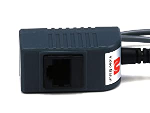 Monoprice 106879 1 Channel Passive CCTV BALUN - Video/Audio/Power Over Cat5 (Black)