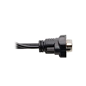 Tripp Lite HDMI to VGA + Audio Adapter Converter Cable Active Low Profile HD15 + 3.5mm M/M 1080p @ 60Hz 6ft 6' (P566-006-VGA-A) 6ft. HDMI to VGA w/ Audio
