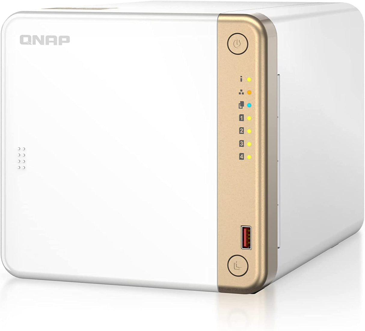 QNAP TS-462-2G-US 4 Bay Multimedia Desktop NAS with Intel Celeron Dual-core Processor with M.2 PCIe Slots and PCIe expandability and 2.5GbE (2.5G/1G/100M) Network Connectivity (Diskless)