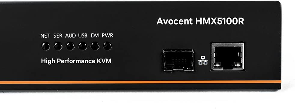 Vertiv Avocent HMX Rx 5100R High Performance KVM Receiver 1-DVI-D/1-USB/1-Audio SFP (HMX5100R-001) Single Receiver