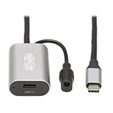 Tripp Lite USB C Active Extension Cable USB C to USB C USB 3.1 Gen 1 M/F 5M (U330-05M-C2C)