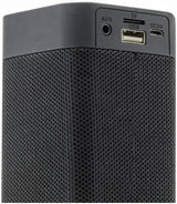 Dreamgear High-Performance Bluetooth Sound Bar and Speakerphone with FM Radio, Black