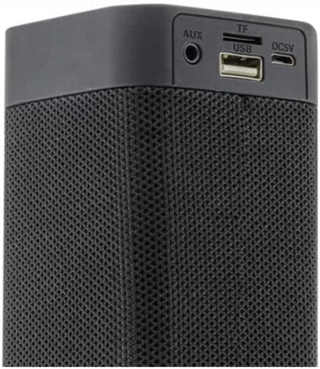 i.Sound ISound-6961 15-in. High-Performance Bluetooth Sound Bar and Speakerphone with FM Radio, Black