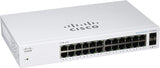 Cisco Business CBS110-24T Unmanaged Switch, 24 Port GE, 2x1G SFP Shared, Limited Lifetime Protection (CBS110-24T-NA)