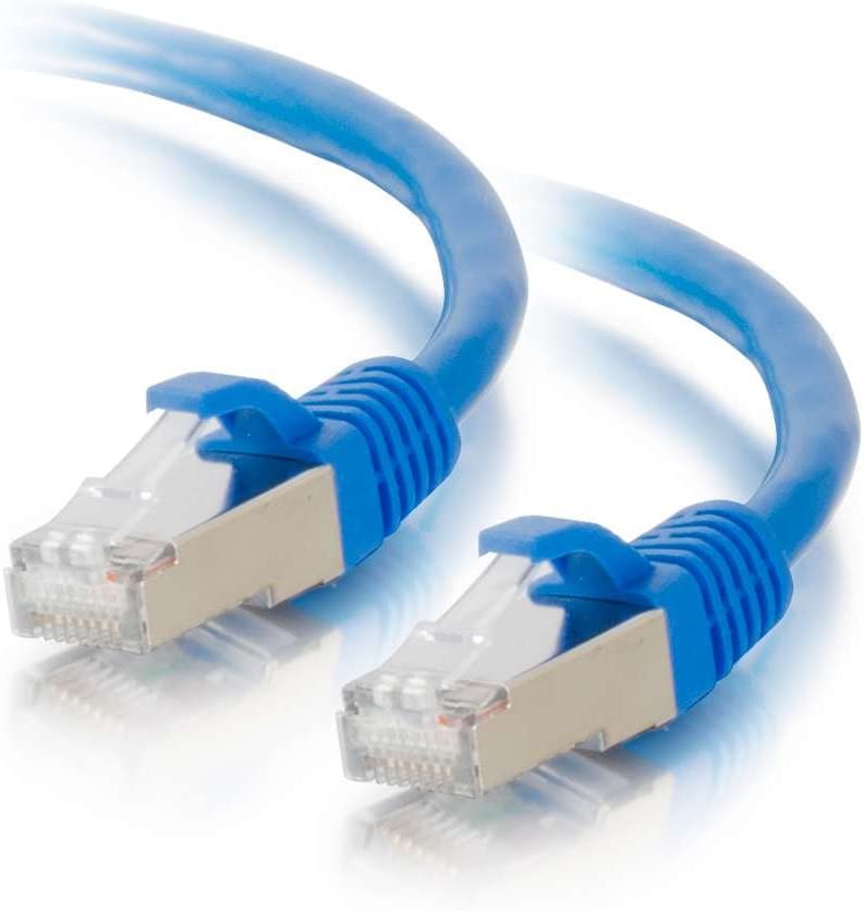 C2g/ cables to go C2G 00791 Cat6 Cable - Snagless Shielded Ethernet Network Patch Cable, Blue (1 Foot, 0.30 Meters) 1 Foot Blue