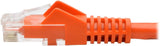 Tripp Lite Cat6 Gigabit Ethernet Snagless Molded Patch Cable UTP Orange RJ45 M/550Mhz 1Ft 1' (N201-001-OR) 1-ft. Orange