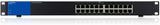 Linksys LGS124P: 24-Port Business Gigabit PoE+ Unmanaged Network Switch, Ethernet Plus, Wired Connection Speed 1,000 up to Mbps (Black, Blue)