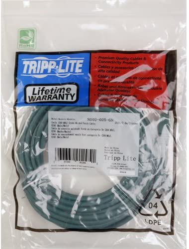 Tripp Lite Cat5e 350MHz Molded Patch Cable (RJ45 M/M) - Green, 10-ft.(N002-010-GN) 10 feet Green