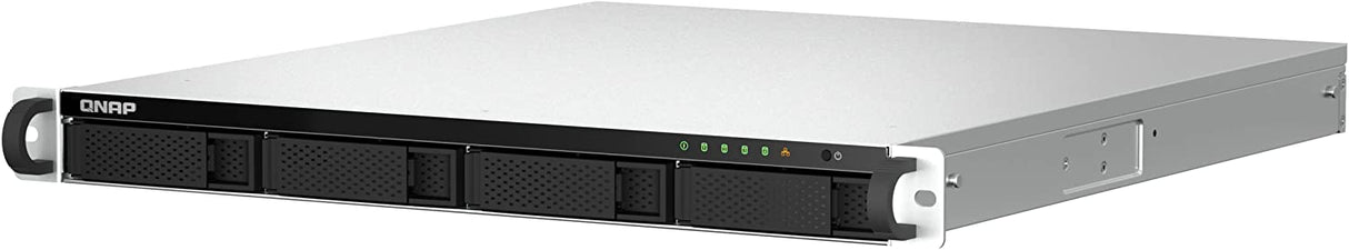 QNAP TS-464U-4G-US 4 Bay High-Speed Rackmount Rackmount Dual-2.5GbE NAS Intel® Celeron® N5105/N5095 CPU, 4GB DDR4 Memory and 2.5GbE (2.5G/1G/100M) Network Connectivity (Diskless)