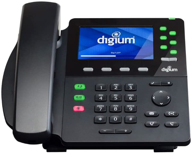 Digium Phone, D65, 6-Line SIP with HD Voice, Gigabit, W.Headset, 4.3 Inch Color Display, Icon Keys