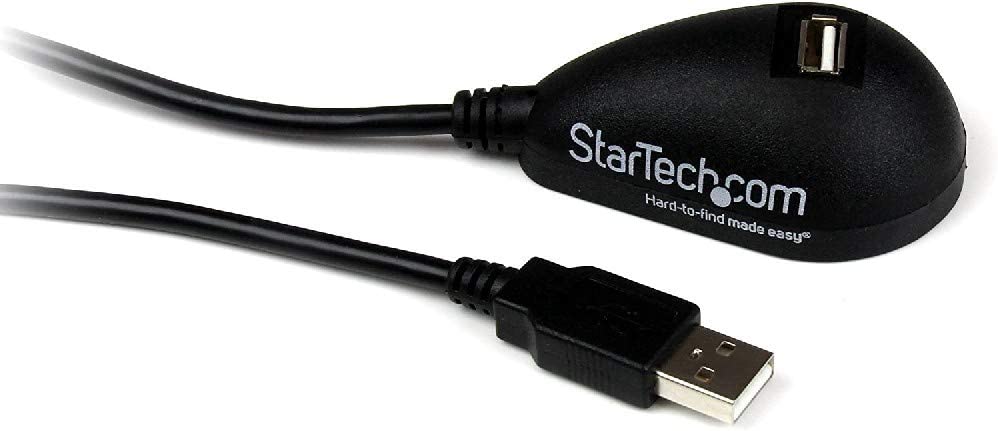 StarTech.com 5ft SuperSpeed USB 3.0 Extension Cable for Desktop - STP - USB-A Male to USB-A Female Cable for Computer - Black (USB3SEXT5DKB) USB 3.0 Black