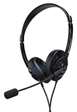 Spracht ZUM350B Zum 350 3.5mm and 2.5mm Dual-Ear (Binaural) Stereo Headset, Black
