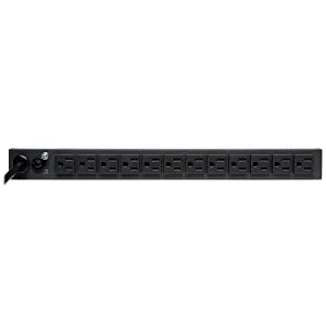 Tripp Lite PDU Basic 13 NEMA 5-15R Outlets 5-15P Input 1.8kW 6ft Cord 1URM (PDU121506)