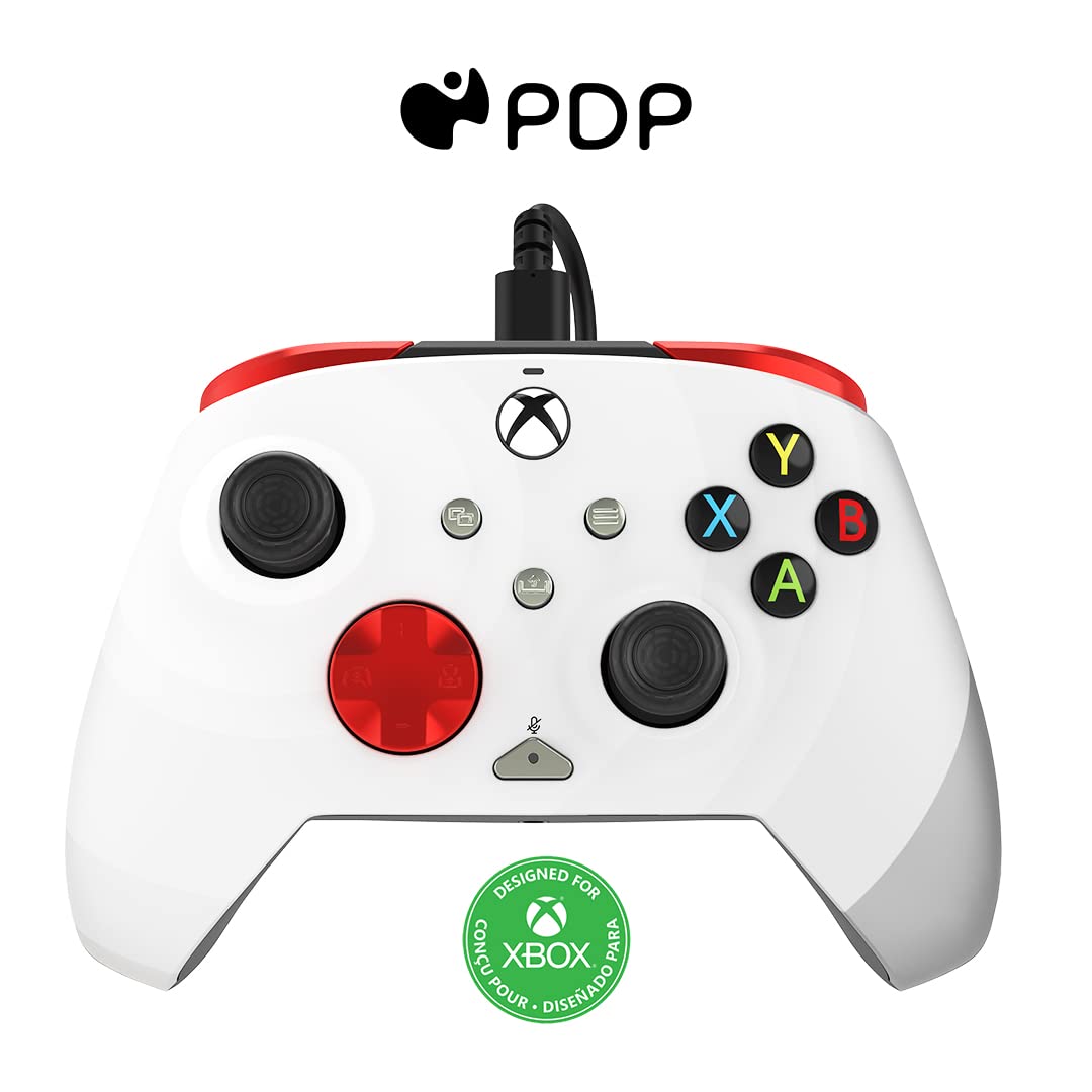 PDP REMATCH Advanced Wired Controller for Xbox Series X|S, Xbox One, Windows 10/11 - Radial White