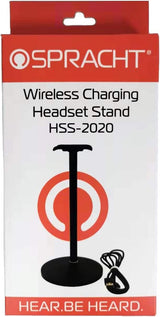 Spracht HSS-2020 Wireless Charging and Headset Stand/Holder for Desktop