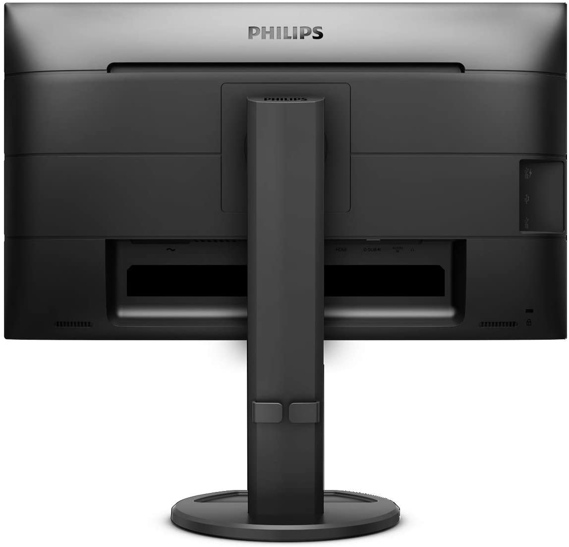 Philips 241B8QJEB 24" Frameless Monitor, Full HD IPS, USB 3.0 hub, Built-in Speakers, VESA, Height Adjustable Stand, TCO Edge, 4Yr Advance Replacement Warranty