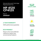 Clover imaging group Clover Remanufactured Toner Cartridge Replacement for HP CF412X (HP 410X) | Yellow | High Yield 5000 Yellow